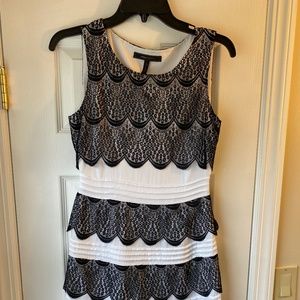 Black and White midi dress